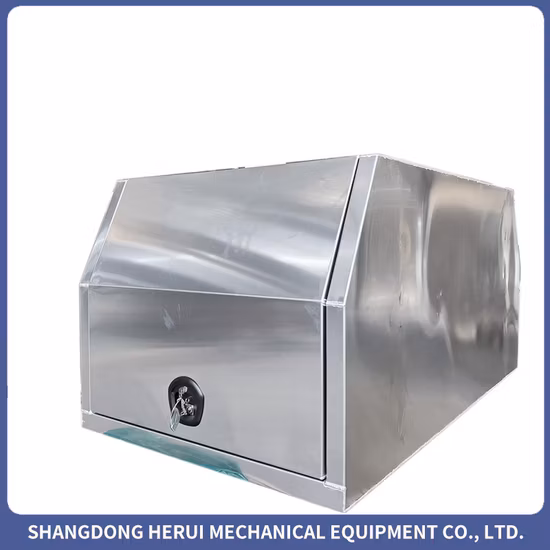 OEM Aluminium Toolbox with Shelf for Ute Tray and Ute Canopy of Car /Pickup/ Truck Tool Boxes Aluminum Toolbox