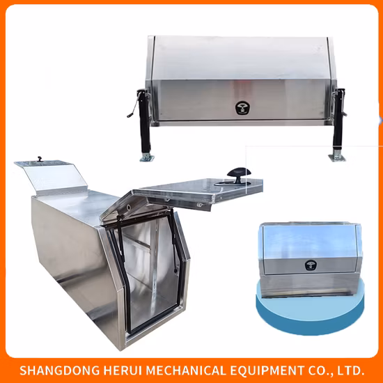 1700X550X850mm Aluminium Sliding Drawers Ute Canopy Pullout Gullwing Toolbox with Top Roof Racks Storage Case Kit Underbody Truck Box Trailer