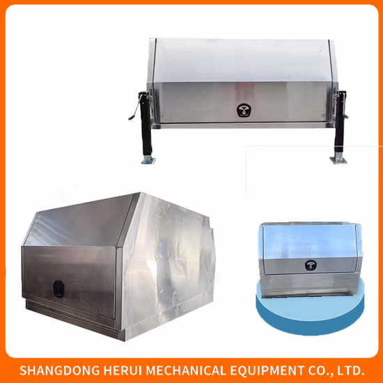 1700X550X850mm Aluminium Sliding Drawers Ute Canopy Pullout Gullwing Toolbox with Top Roof Racks Storage Case Kit Underbody Truck Box Trailer