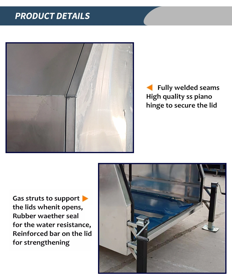 Crossover Double Lid Dual Cab Gullwing Ute Canopy Toolbox